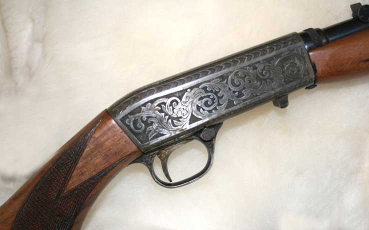Browning 22 with engraved scrolls