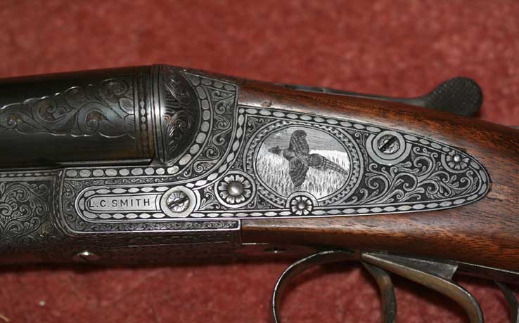 L.C. Smith with pheasant